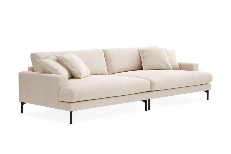 Menard Premium 5-istuttava Syvä Sohva Chenillellä - Vaalea beige - Huonekalut - Sohva