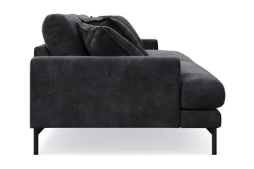 Menard Premium 5-istuttava syvä sohva chenillessä - Trenza 01, Musta Chenille - Huonekalut - Sohva