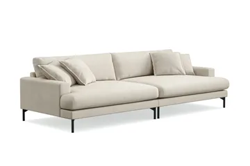 Menard Premium 5-istuttava syvä sohva kankaasta - Beige - Huonekalut - Sohva