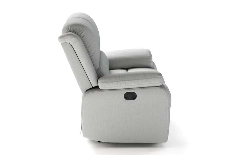 Norbo Pieni Recliner-sohva - Kallistettava sohva 2-istuttava - Kotiteatterisohva kangasta - Vaaleanharmaa - Huonekalut - Sohva - Mekanismisohva - 2 istuttava mekanismisohva