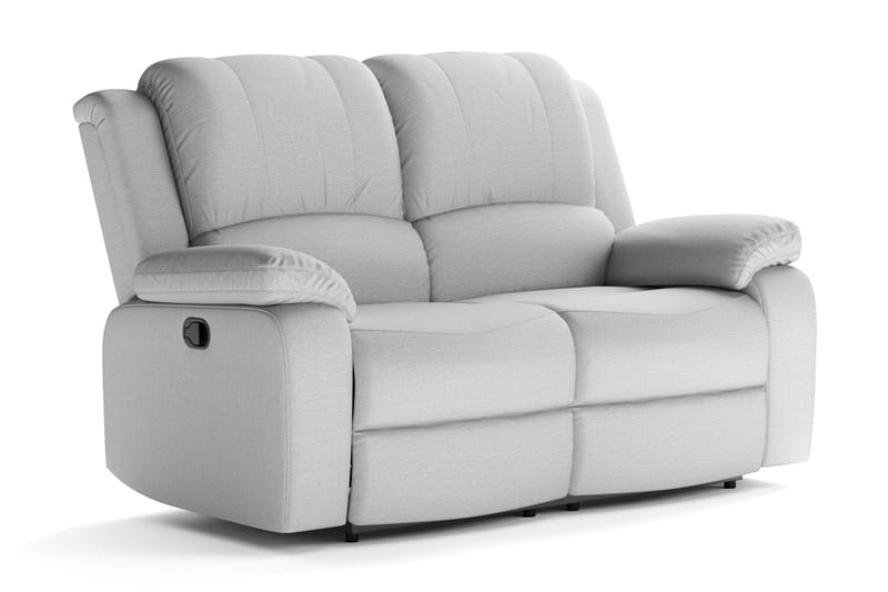 Norbo Pieni Recliner-sohva - Kallistettava sohva 2-istuttava - Kotiteatterisohva kangasta - Vaaleanharmaa - Huonekalut - Sohva - Mekanismisohva - 2 istuttava mekanismisohva