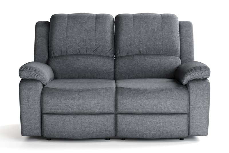 Norbo Pieni Recliner-sohva - Kallistettava sohva 2-istuttava - Kotiteatterisohva kangasta - Tummanharmaa - Huonekalut - Sohva - Mekanismisohva - 2 istuttava mekanismisohva