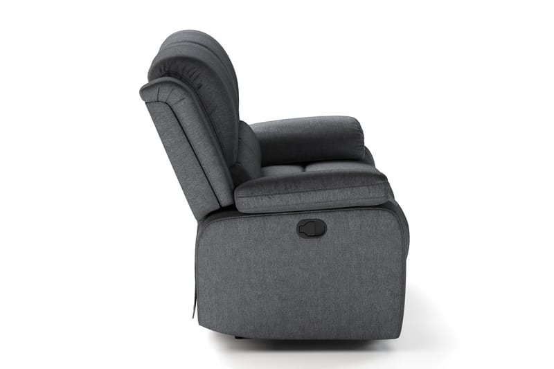 Norbo Pieni Recliner-sohva - Kallistettava sohva 2-istuttava - Kotiteatterisohva kangasta - Tummanharmaa - Huonekalut - Sohva - Mekanismisohva - 2 istuttava mekanismisohva