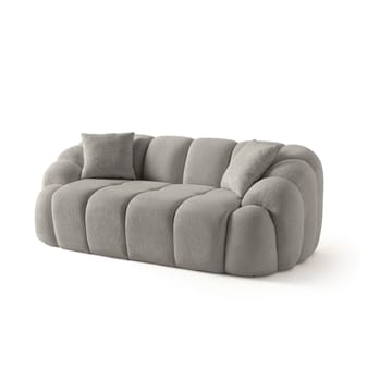 Octavio 2-istuttava sohva 199x70x80 cm - Harmaa - Huonekalut - Sohva - 2:n istuttava sohva