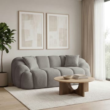 Octavio 2-istuttava sohva 199x70x80 cm - Harmaa - Huonekalut - Sohva - 2:n istuttava sohva