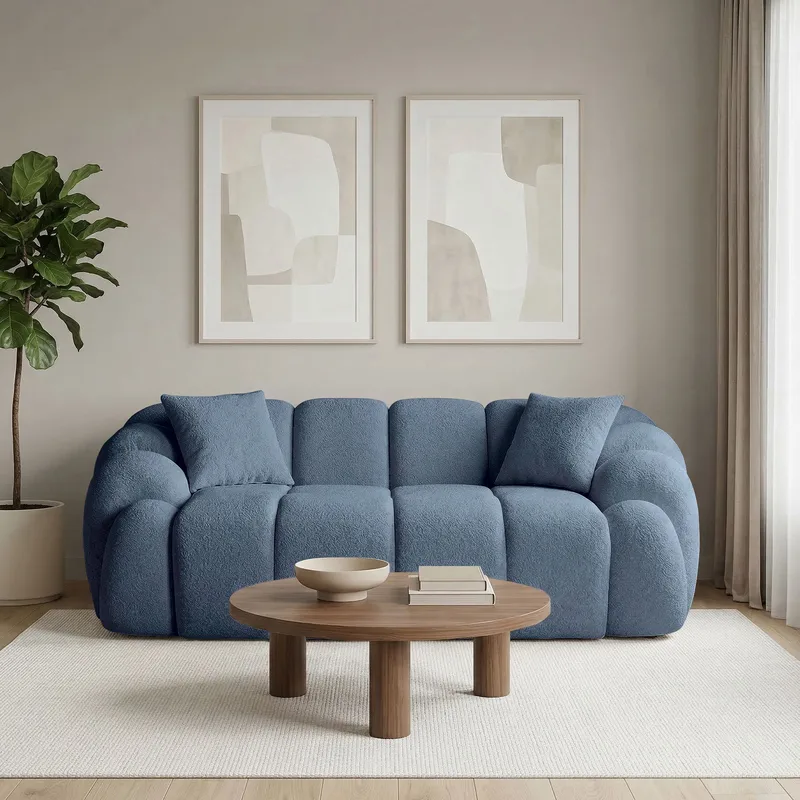 Octavio 2-istuttava sohva 199x70x80 cm - Laivastonsininen - Huonekalut - Sohva