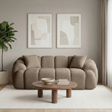 Octavio 2-istuttava sohva 199x70x80 cm - Ruskea - Huonekalut - Sohva - 2:n istuttava sohva