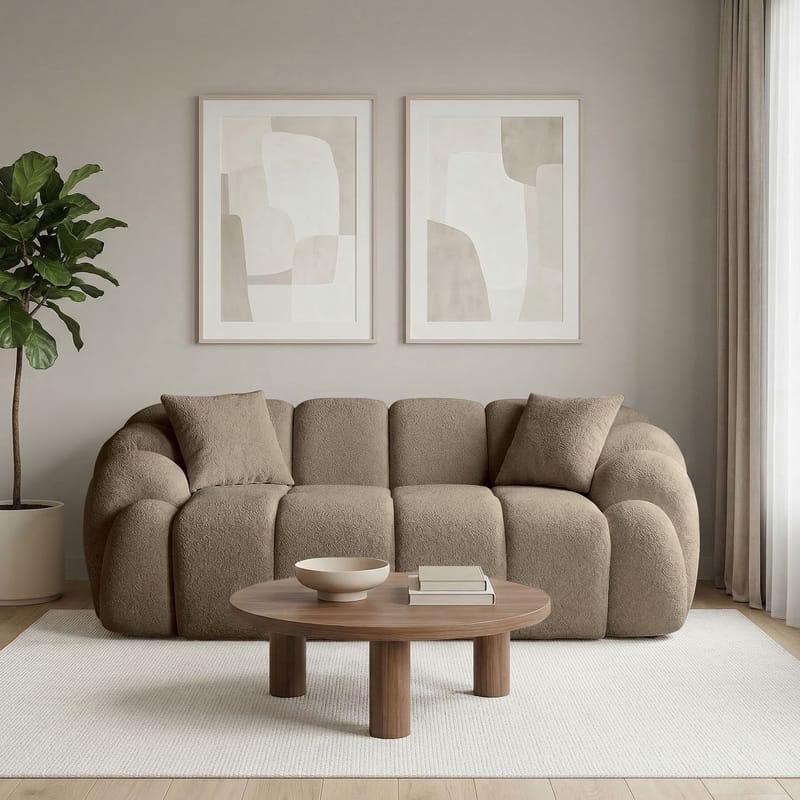Octavio 2-istuttava sohva 199x70x80 cm - Ruskea - Huonekalut - Sohva