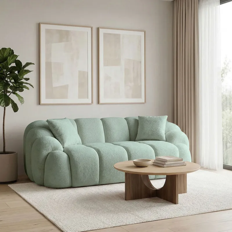Octavio 2-istuttava sohva 199x70x80 cm - Turkoosi - Huonekalut - Sohva