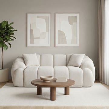 Octavio 2-istuttava sohva 199x70x80 cm - Valkoinen - Huonekalut - Sohva - 2:n istuttava sohva