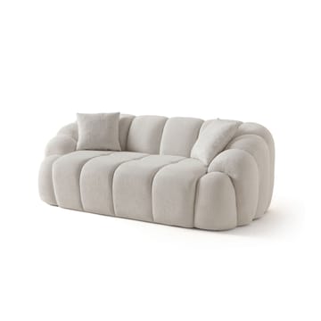 Octavio 2-istuttava sohva 199x70x80 cm - Valkoinen - Huonekalut - Sohva - 2:n istuttava sohva