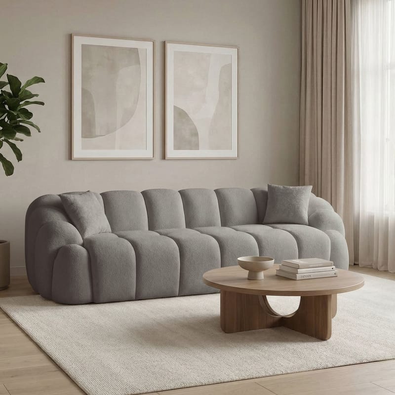 Octavio 4-istuttava sohva 268x70x80 cm - Harmaa - Huonekalut - Sohva