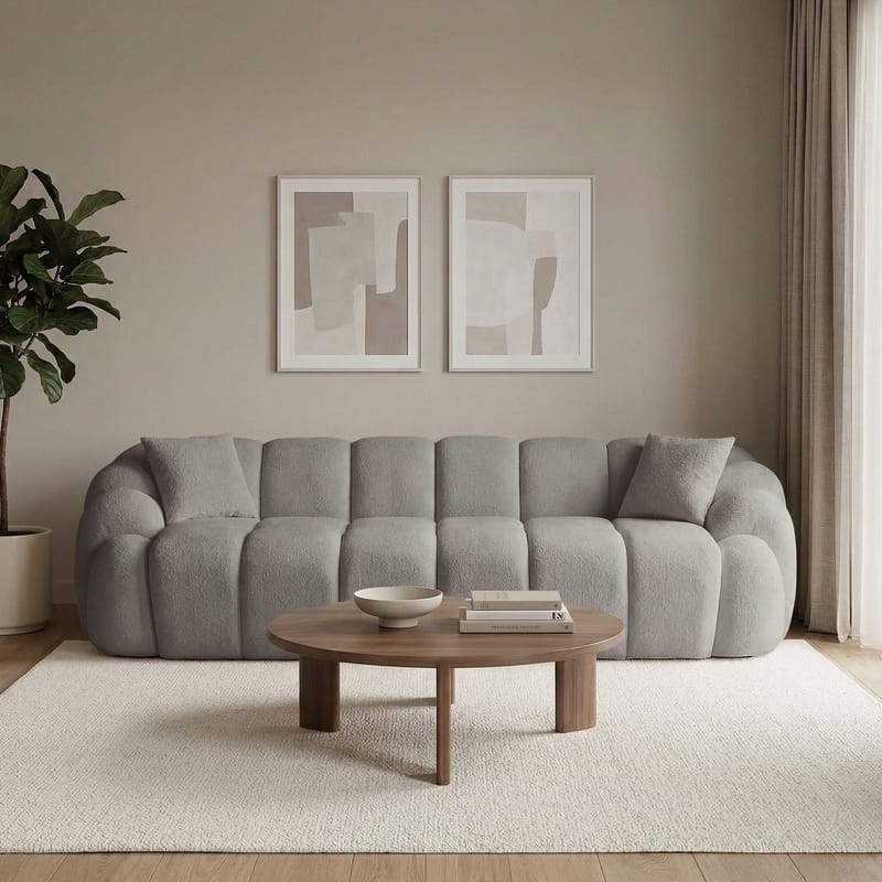 Octavio 4-istuttava sohva 268x70x80 cm - Harmaa - Huonekalut - Sohva