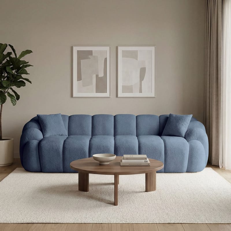 Octavio 4-istuttava sohva 268x70x80 cm - Laivastonsininen - Huonekalut - Sohva