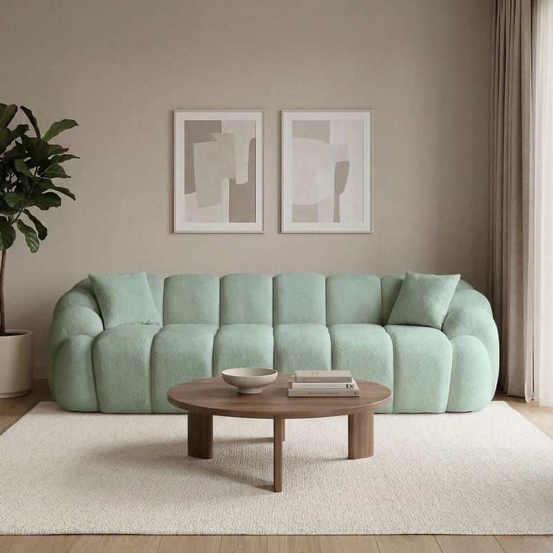 Octavio 4-istuttava sohva 268x70x80 cm - Turkoosi - Huonekalut - Sohva