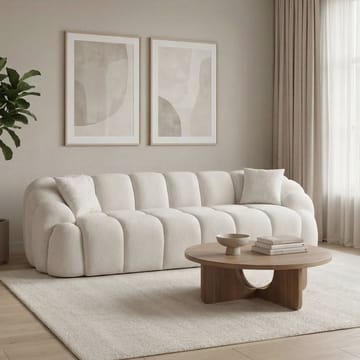 Octavio 4-istuttava sohva 268x70x80 cm - Valkoinen - Huonekalut - Sohva - 4:n istuttava sohva