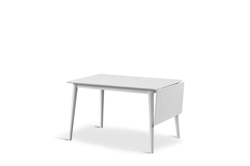 Åland Jatkettava Ruokapöytä 120-160 cm, 4 hengelle, Valkoinen