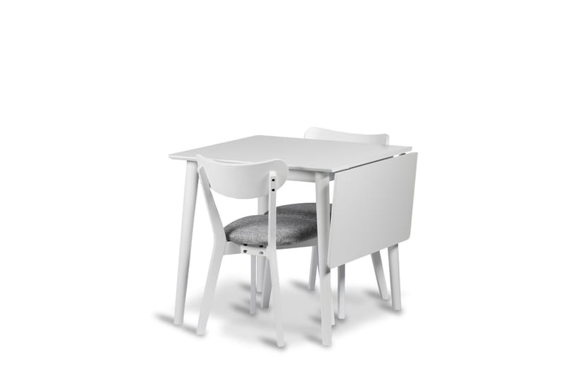 Åland Ruokailuryhmä 80-120 cm, jossa 2 Åland-tuolia, Valkoinen