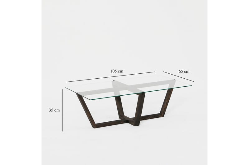 Liepene sohvapöytä 105x65 cm musta - Hanah Home - Huonekalut - Pöytä & ruokailuryhmä - Sohvapöytä