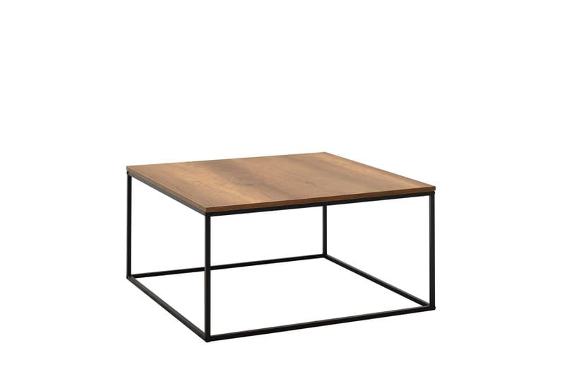 Ajmit sohvapöytä 80x80 cm ruskea - Hanah Home - Huonekalut - Pöytä & ruokailuryhmä - Sohvapöytä