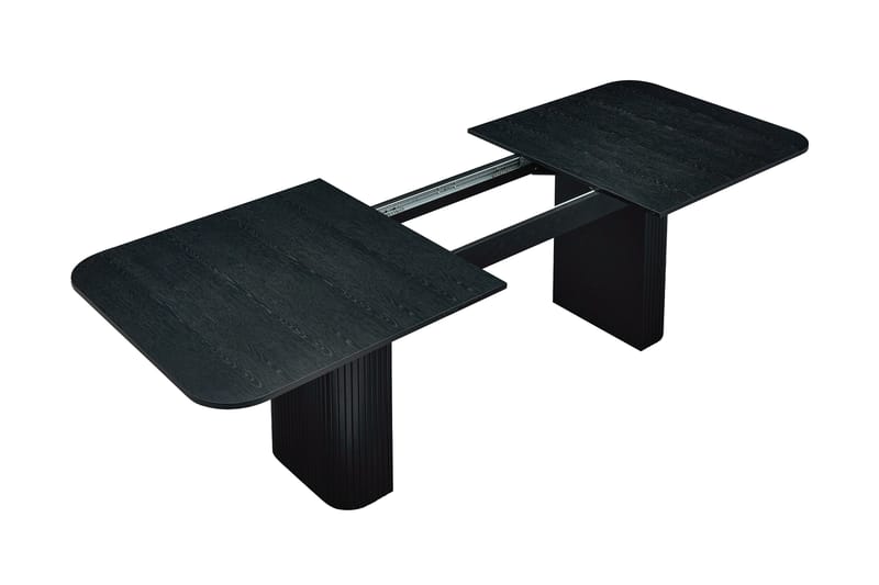 Ruokapöytä Kopparbo 200-60 cm Jatkettava - Musta Puu - Huonekalut - Pöytä & ruokailuryhmä - Ruokapöydät & keittiön pöydät