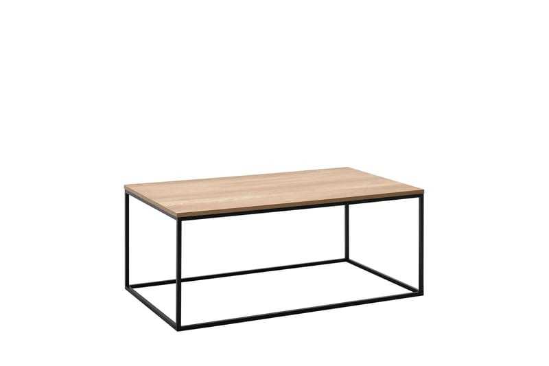 Ajmit sohvapöytä 100x60 cm ruskea/musta - Hanah Home - Huonekalut - Pöytä & ruokailuryhmä - Sohvapöytä