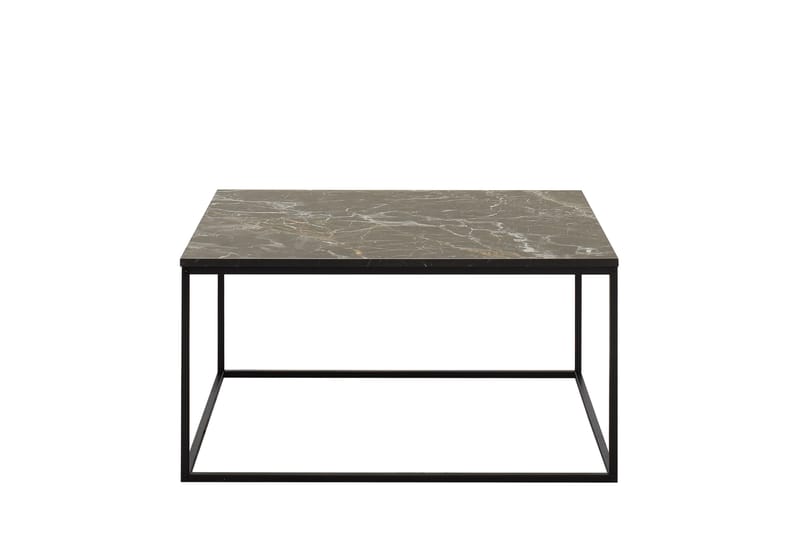 Ajmit sohvapöytä 80x80 cm musta - Hanah Home - Huonekalut - Pöytä & ruokailuryhmä - Sohvapöytä