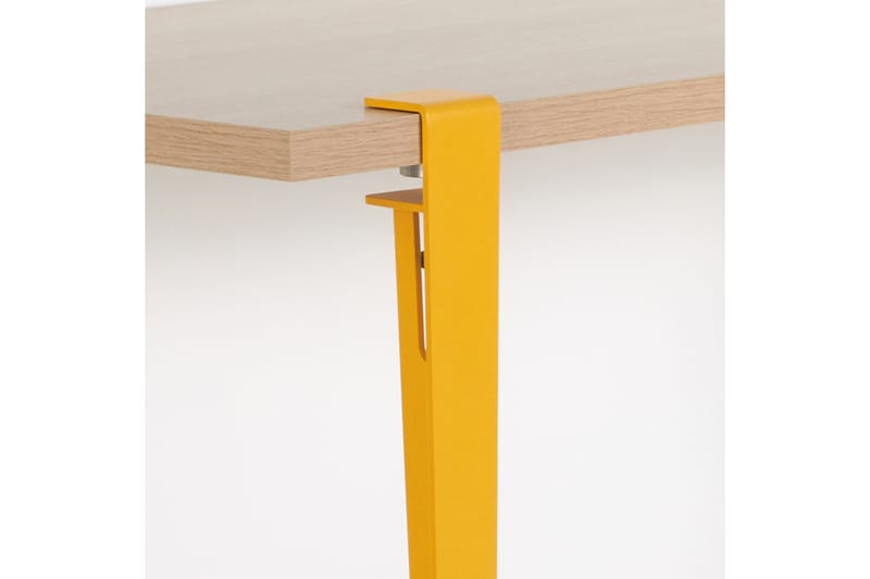 Pineios ruokapöytä 150x75 cm ruskea/keltainen - Hanah Home - Huonekalut - Pöytä & ruokailuryhmä - Ruokapöydät & keittiön pöydät