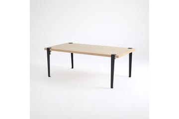 Fonissa sohvapöytä 120x60 cm ruskea/musta - Hanah Home - Huonekalut - Pöytä & ruokailuryhmä - Sohvapöytä