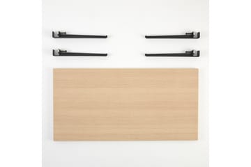 Fonissa sohvapöytä 120x60 cm ruskea/musta - Hanah Home - Huonekalut - Pöytä & ruokailuryhmä - Sohvapöytä