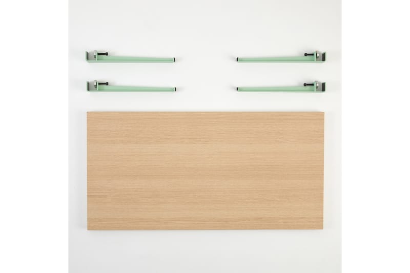 Fonissa sohvapöytä 120x60 cm ruskea/sininen - Hanah Home - Huonekalut - Pöytä & ruokailuryhmä - Sohvapöytä