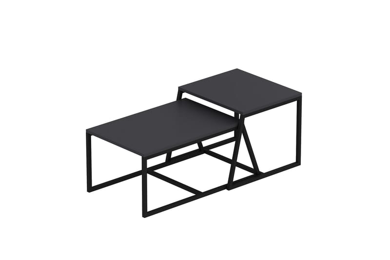 Minimal sohvapöytä 75x50 cm musta - Hanah Home - Huonekalut - Pöytä & ruokailuryhmä - Sohvapöytä
