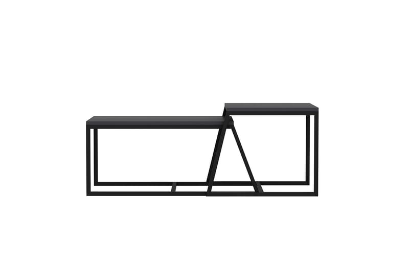 Minimal sohvapöytä 75x50 cm musta - Hanah Home - Huonekalut - Pöytä & ruokailuryhmä - Sohvapöytä
