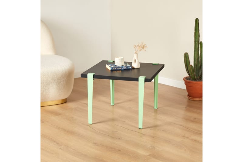 Halicheron sohvapöytä 60x60 cm musta/sininen/vihreä - Hanah Home - Huonekalut - Pöytä & ruokailuryhmä - Sohvapöytä