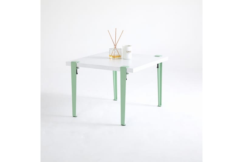 Halicheron sohvapöytä 60x60 cm valkoinen/sininen/vihreä - Hanah Home - Huonekalut - Pöytä & ruokailuryhmä - Sohvapöytä