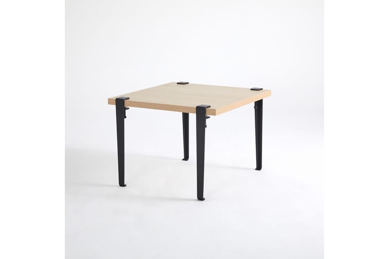 Halicheron sohvapöytä 60x60 cm ruskea/musta - Hanah Home - Huonekalut - Pöytä & ruokailuryhmä - Sohvapöytä