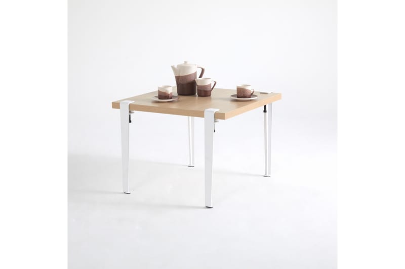 Halicheron sohvapöytä 60x60 cm ruskea/valkoinen - Hanah Home - Huonekalut - Pöytä & ruokailuryhmä - Sohvapöytä