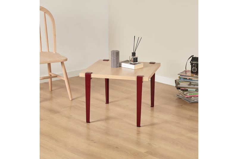 Halicheron sohvapöytä 60x60 cm tummanruskea - Hanah Home - Huonekalut - Pöytä & ruokailuryhmä - Sohvapöytä