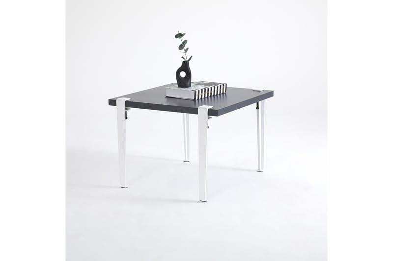 Halicheron sohvapöytä 60x60 cm musta/valkoinen - Hanah Home - Huonekalut - Pöytä & ruokailuryhmä - Sohvapöytä
