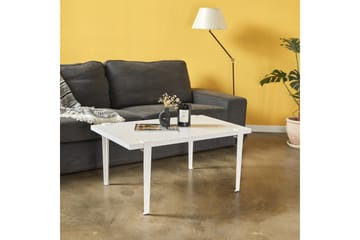Neda sohvapöytä 90x60 cm valkoinen - Hanah Home - Huonekalut - Pöytä & ruokailuryhmä - Sohvapöytä