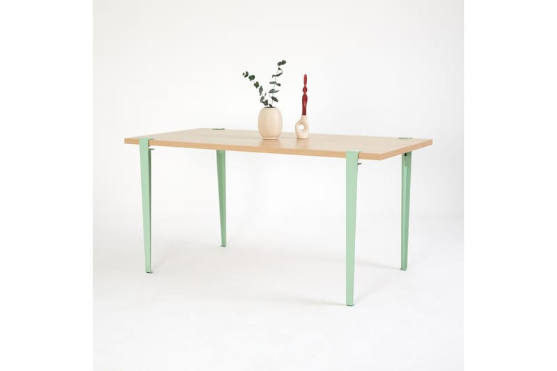Pineios ruokapöytä 150x75 cm ruskea/sininen - Hanah Home - Huonekalut - Pöytä & ruokailuryhmä - Ruokapöydät & keittiön pöydät