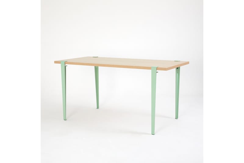Pineios ruokapöytä 150x75 cm ruskea/sininen - Hanah Home - Huonekalut - Pöytä & ruokailuryhmä - Ruokapöydät & keittiön pöydät