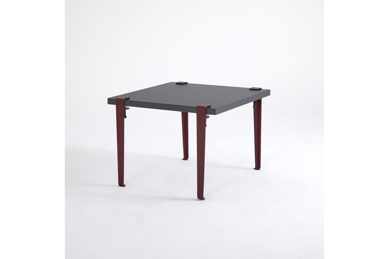 Halicheron sohvapöytä 60x60 cm musta/punainen - Hanah Home - Huonekalut - Pöytä & ruokailuryhmä - Sohvapöytä
