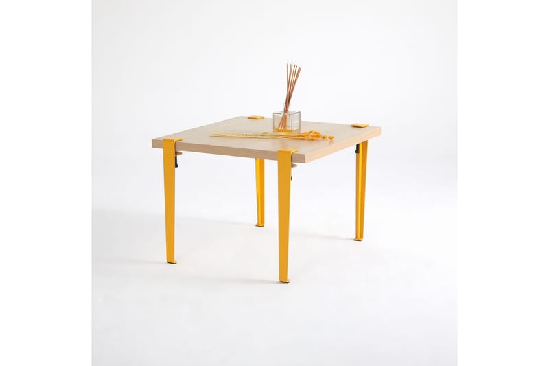 Halicheron sohvapöytä 60x60 cm ruskea/keltainen - Hanah Home - Huonekalut - Pöytä & ruokailuryhmä - Sohvapöytä