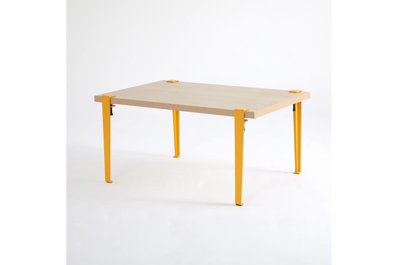 Neda sohvapöytä 90x60 cm ruskea/keltainen - Hanah Home - Huonekalut - Pöytä & ruokailuryhmä - Sohvapöytä