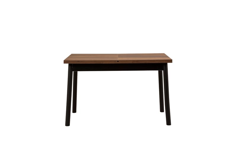 Oliver ruokapöytä 120x75 cm + 4 ruokatuolia musta/ruskea - Hanah Home - Huonekalut - Pöytä & ruokailuryhmä - Ruokailuryhmä