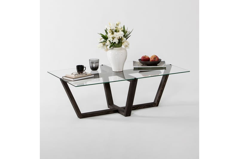 Liepene sohvapöytä 105x65 cm musta - Hanah Home - Huonekalut - Pöytä & ruokailuryhmä - Sohvapöytä