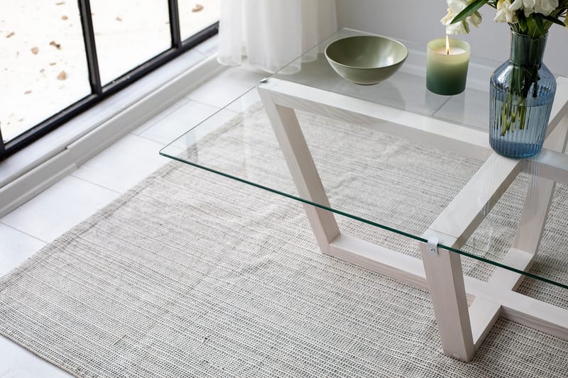 Liepene sohvapöytä 105x65 cm valkoinen - Hanah Home - Huonekalut - Pöytä & ruokailuryhmä - Sohvapöytä