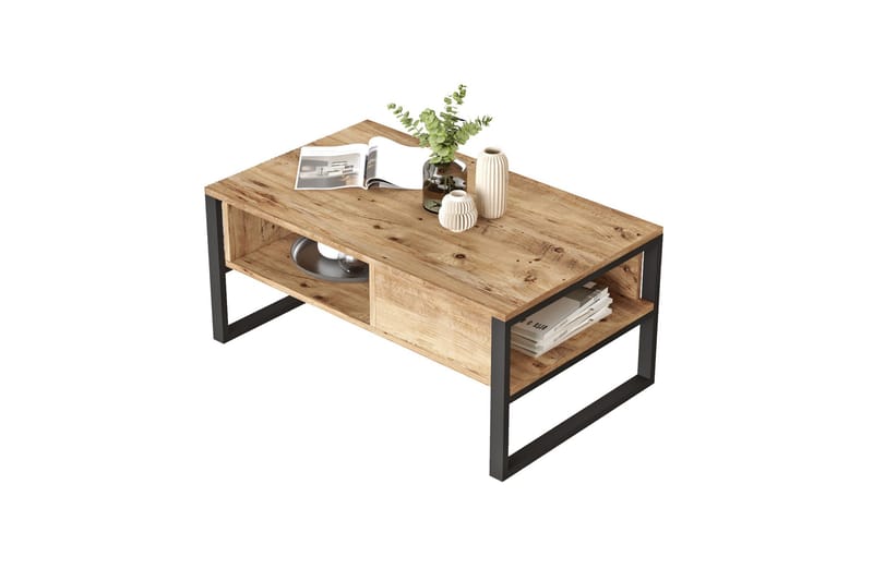 Jakh sohvapöytä 100x59,7 cm tummansininen - Hanah Home - Huonekalut - Pöytä & ruokailuryhmä - Sohvapöytä