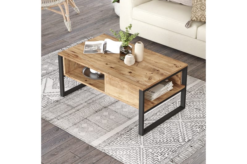 Jakh sohvapöytä 100x59,7 cm tummansininen - Hanah Home - Huonekalut - Pöytä & ruokailuryhmä - Sohvapöytä